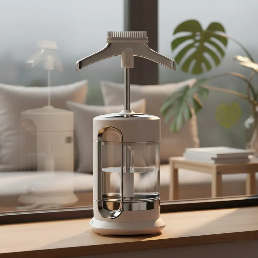 Heavy-duty garment steamer removing wrinkles from clothes