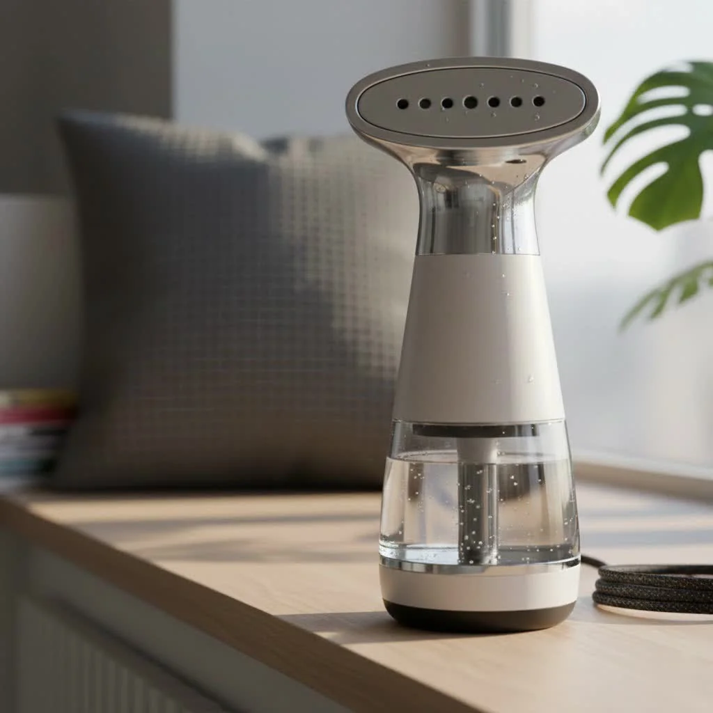 Dual voltage garment steamer for travel